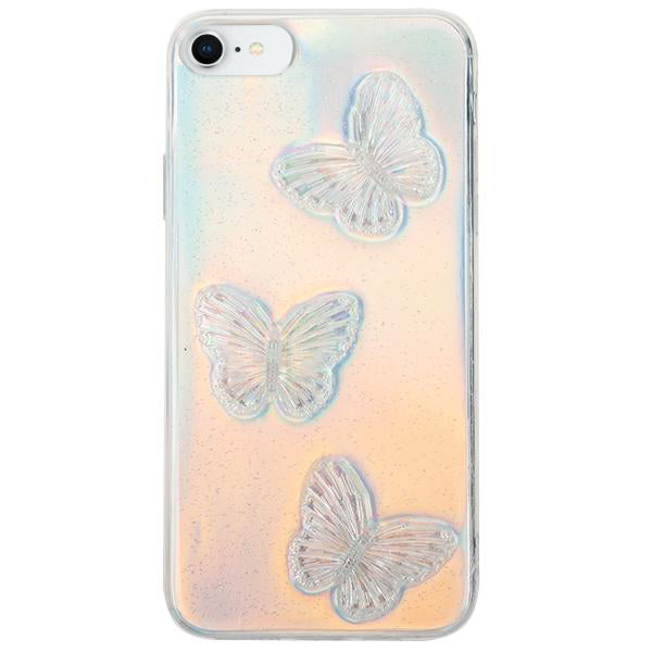 Butterflies Silver 3D Case IPhone 7/8 SE 2020