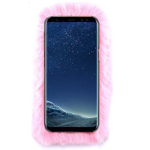 Fur Light Pink Case Samsung S8 Plus