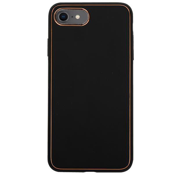 Leather Style Black Gold Case Iphone 7/8 SE 2020