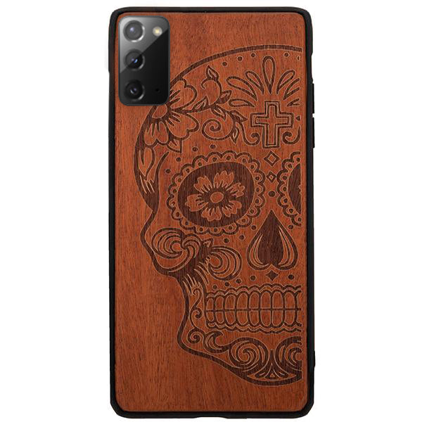 Real Wood Skull Samsung Note 20