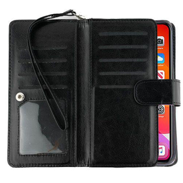 Handmade Detachable Bling Black Wallet Iphone 11 Pro