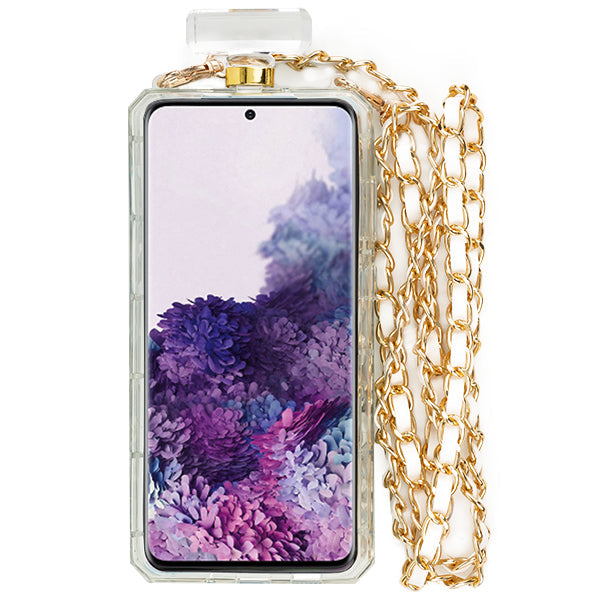 Handmade Silver Stones Bling Bottle Case S20 Ultra