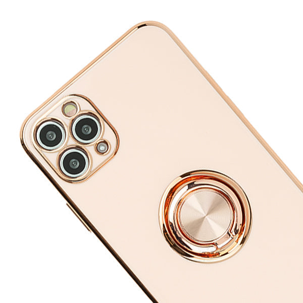 Free Air Ring Light Pink Chrome Case Iphone 13 Pro Max