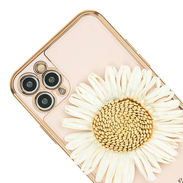 Free Air SunFlower 3d Case Light Pink Iphone 13 Pro Max