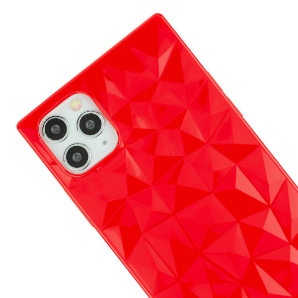 Square Box Triangle Tpu Skin Red Case Iphone 11 Pro