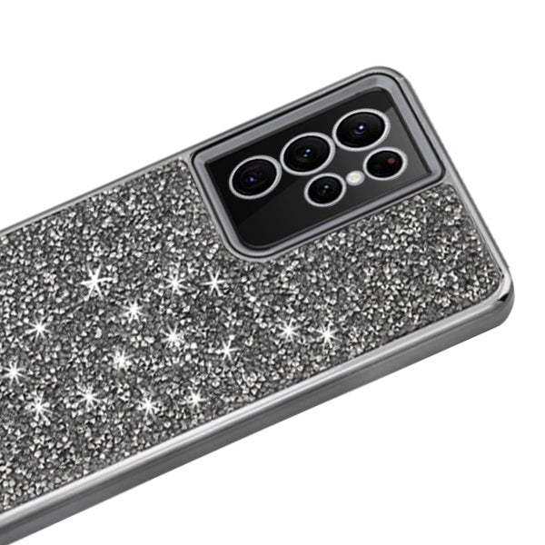 Hybrid Bling Case Grey Samsung S22 Ultra