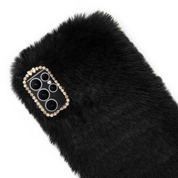 Fur Black Case Samsung S22 Ultra