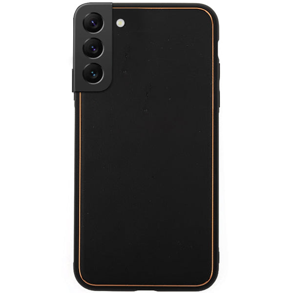 Leather Style Black Gold Case Samsung S22