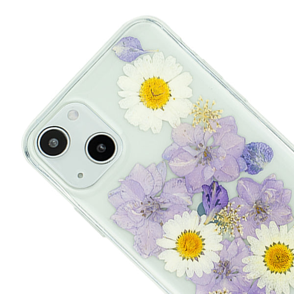 Real Flowers Purple Case IPhone 13 Mini