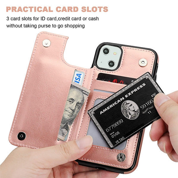 Back Book Card Case Pink Iphone 13 Mini