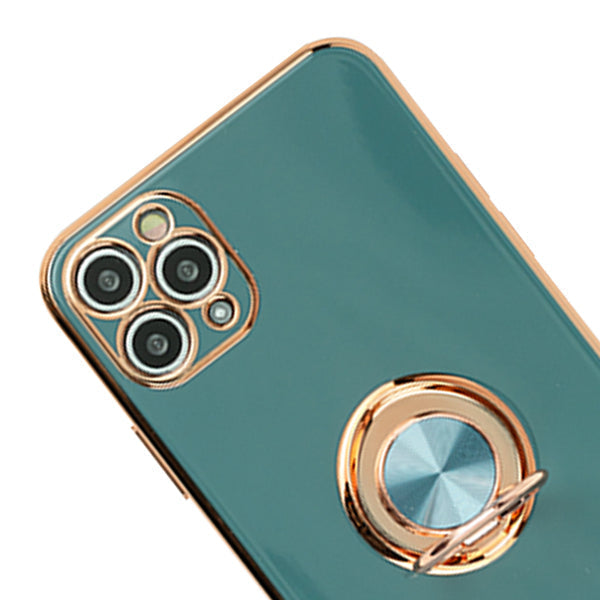Free Air Ring Dark Green Chrome Case Iphone 11 Pro Max