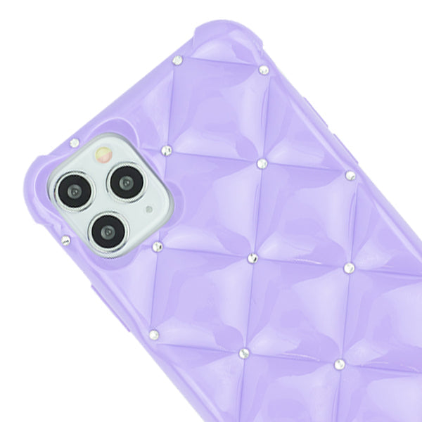 Plush Tpu Bling Skin Purple Iphone 13 Pro Max