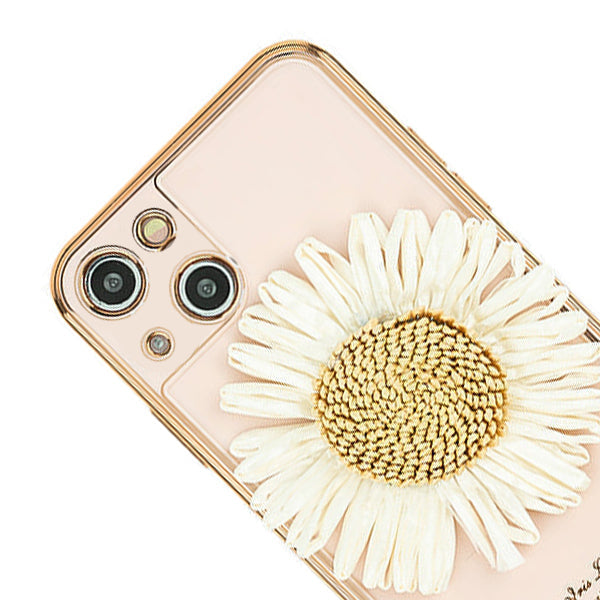 Free Air SunFlower 3D Case Light Pink Iphone 13