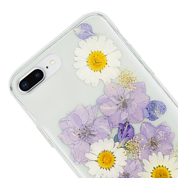 Real Flowers Purple Case Iphone 7/8 Plus