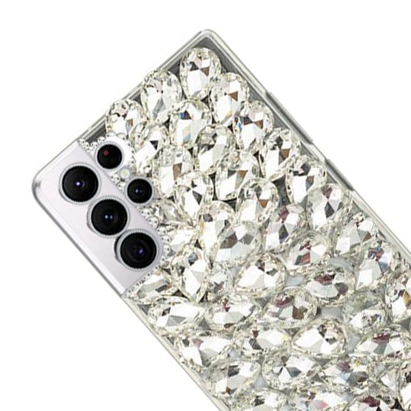 Handmade Silver Bling Case Samsung S22 Ultra