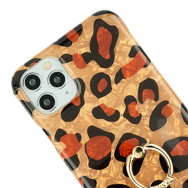 Leopard Brown Ring Tpu Skin Iphone 13 Pro Max