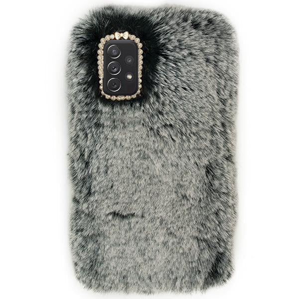 Fur Case Grey Samsung A72 5G