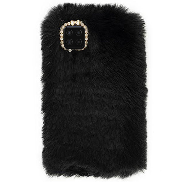 Fur Case Black Samsung A42 5G