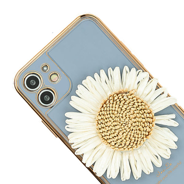 Free Air SunFlower 3D Case Blue Iphone 11