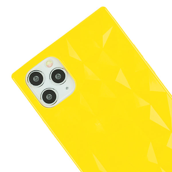 Square Box Triangle Tpu Skin Yellow Case Iphone 13 Pro Max