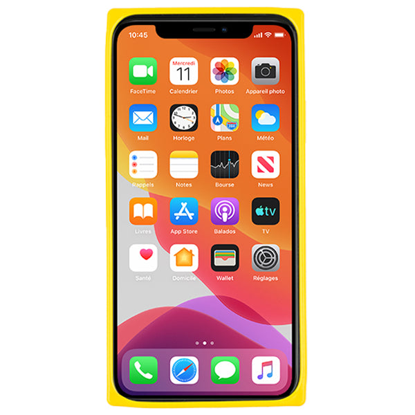 Square Box Triangle Tpu Skin Yellow Case Iphone 11 Pro Max