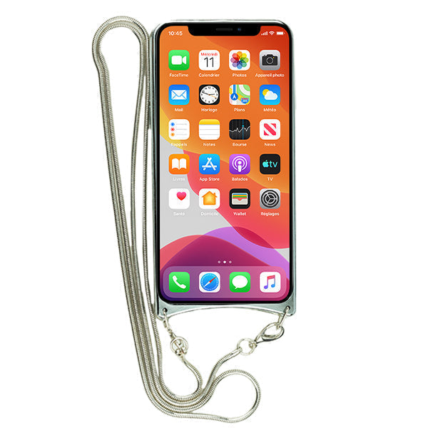 Bling Tpu Crossbody Silver Case Iphone 12/12 Pro
