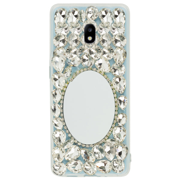 Handmade Bling Mirror Silver Case Samsung J7 2018