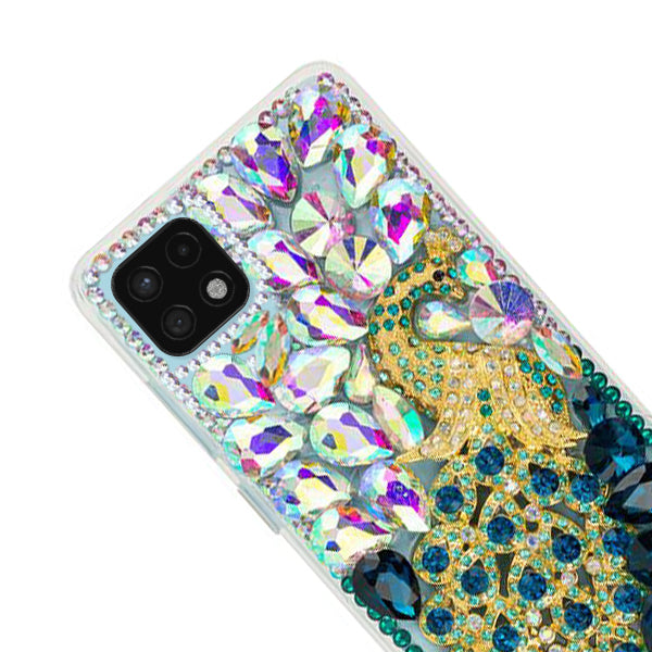 Handmade Peacock Bling Case Samsung A22 5G