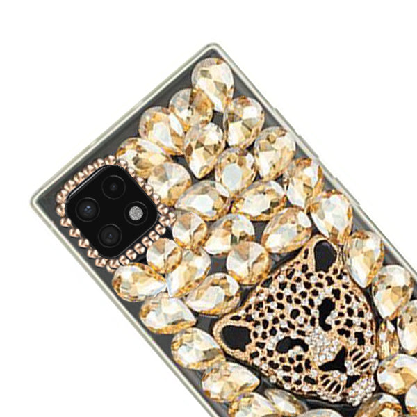 Handmade Cheetah Gold Bling Case Samsung A22 5G