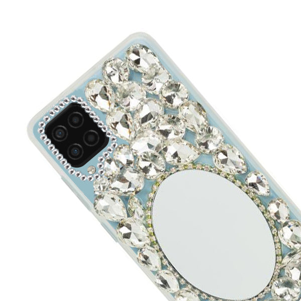 Handmade Mirror Silver Case Samsung A12