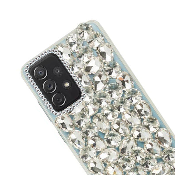 Handmade Bling Silver Case Samsung A72 5G