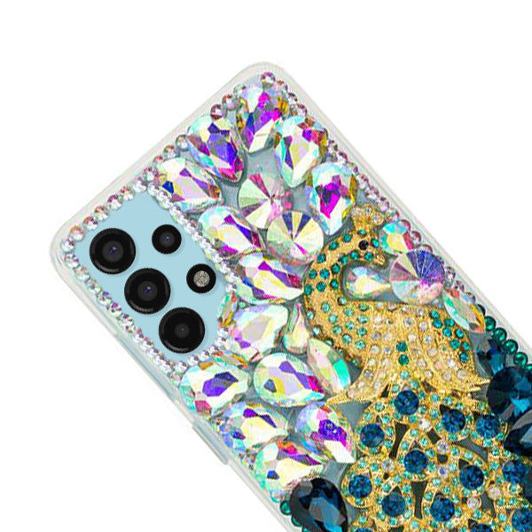 Handmade Peacock Bling Case Samsung A13 5G