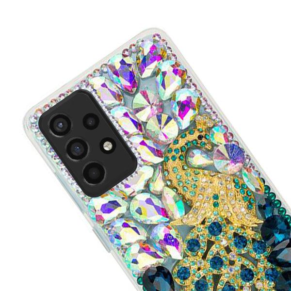 Handmade Peacock Bling Case Samsung A52 5G