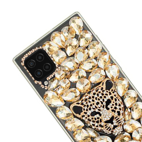 Handmade Cheetah Gold Bling Case Samsung A12