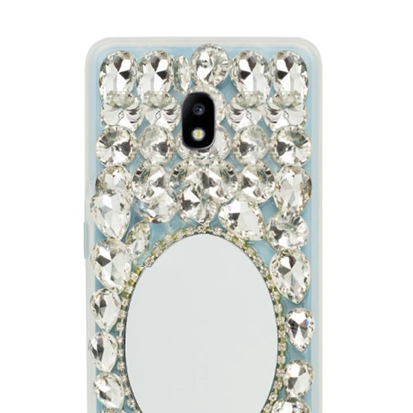 Handmade Bling Mirror Silver Case Samsung J3 2018