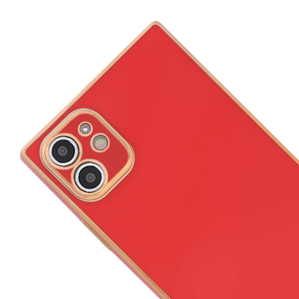 Free Air Box Square Skin Red Case Iphone 12 Mini
