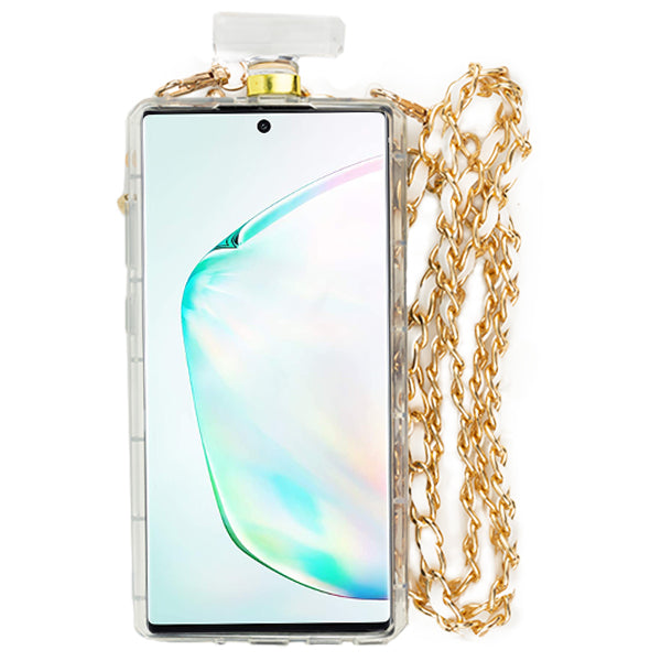 Handmade Gold Cheetah Bling Bottle Samsung Note 10 Plus