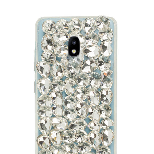 Handmade Bling Silver Case Samsung J7 2018