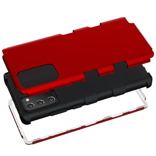 Military Grade Hybrid Red Case Samsung Note 20