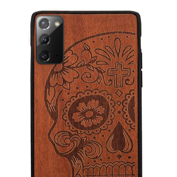 Real Wood Skull Samsung Note 20