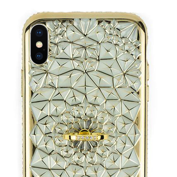 Abstract Ring Case Gold Iphone 10/X/XS