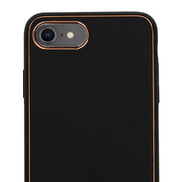 Leather Style Black Gold Case Iphone 7/8 SE 2020