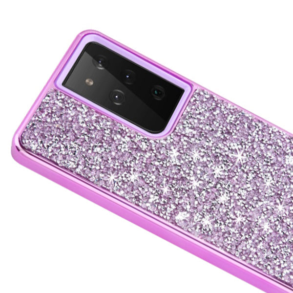 Hybrid Bling Case Purple Samsung S21 Ultra