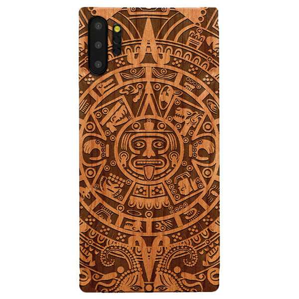 Mayan Calendar Aztec Wood Case Samsung Note 10