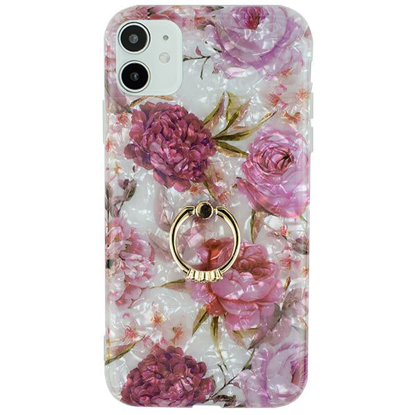 Flowers Pink Swirl Ring Skin Iphone 11