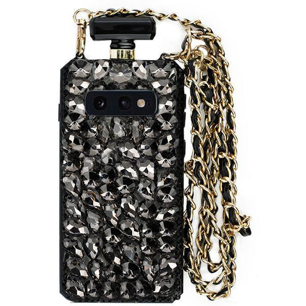 Handmade Bling Black Bottle Case Samsung S10E