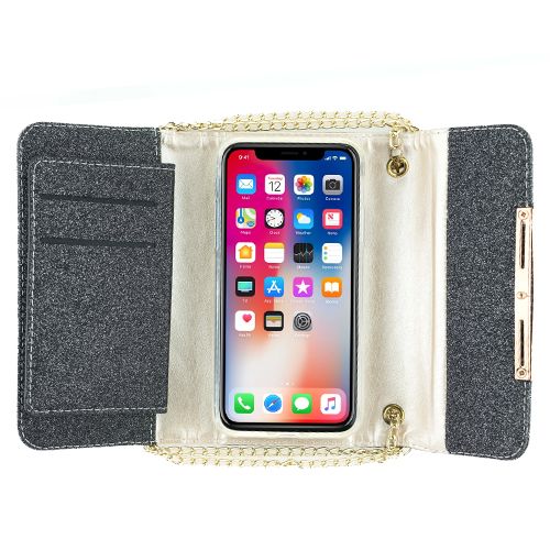 Detachable Purse Black Iphone XS MAX - Bling Cases.com