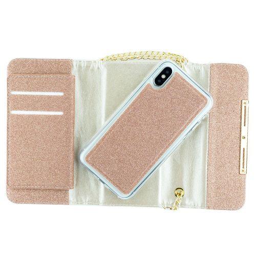 Detachable Purse Rose Gold Iphone 10/X/XS - Bling Cases.com