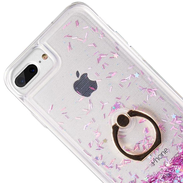 Liquid Ring Purple Case  Iphone 6/7/8 Plus