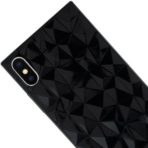 Square Box Pyramids Skin Black Case Iphone XS MAX